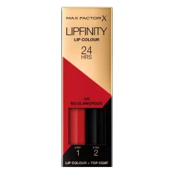 Hot Lipfinity Lip Colour 125 So Glamorous 2-Step Longlasting Lipstick Lipmake-Up