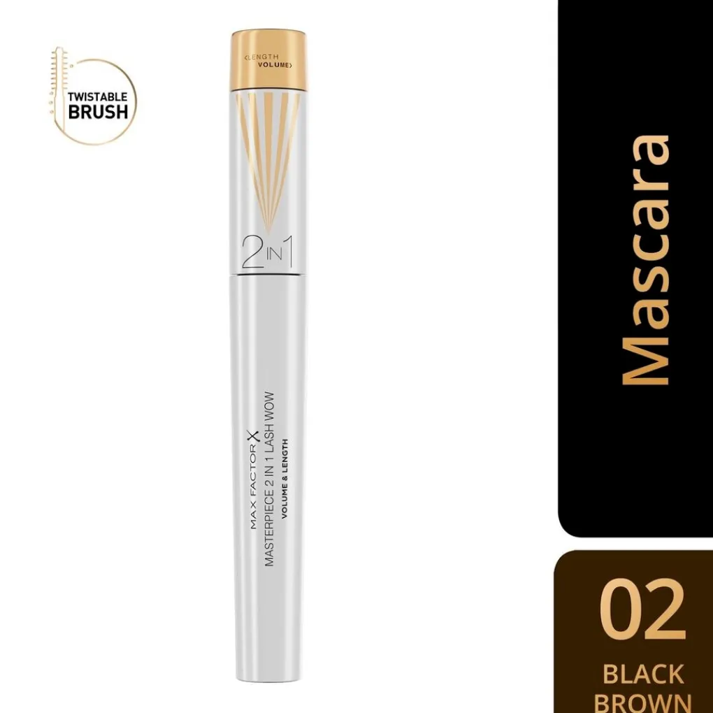 Hot Masterpiece 2-in-1 Lash Wow Brown Mascara Mascara
