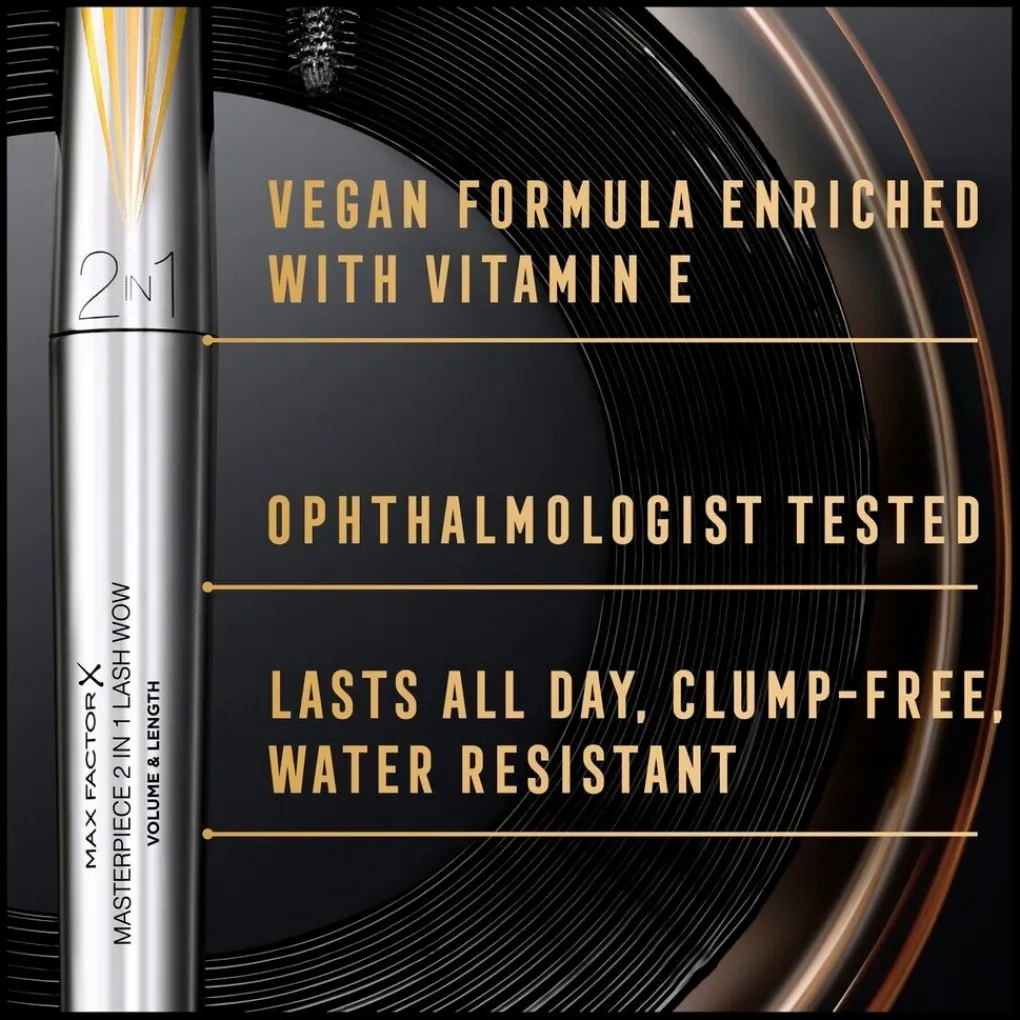 Hot Masterpiece 2-in-1 Lash Wow Brown Mascara Mascara