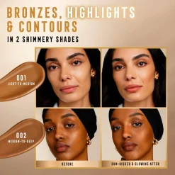 Hot Miracle Pure 001 Light-to-Medium Golden Glow Bronzer Bronzer