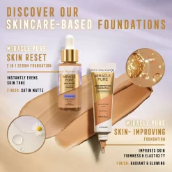 Hot Miracle Pure Skin Reset 60-80 Light to Medium 2-in-1 Serum Foundation Foundation