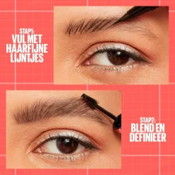 Clearance New York Build-A-Brow 257 Medium Brown Wenkbrauwpotlood en -Gel Wenkbrauw Make-Up