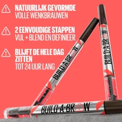 Best New York Build-A-Brow 250 Blonde Wenkbrauwpotlood en -Gel Wenkbrauw Make-Up