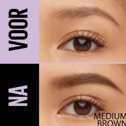 Outlet New York Express Brow Duo 02 Medium Brown Wenkbrauwpotlood Wenkbrauw Make-Up