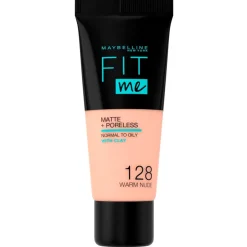 Discount New York Fit Me Matte & Poreless 128 Warm Nude Foundation Foundation