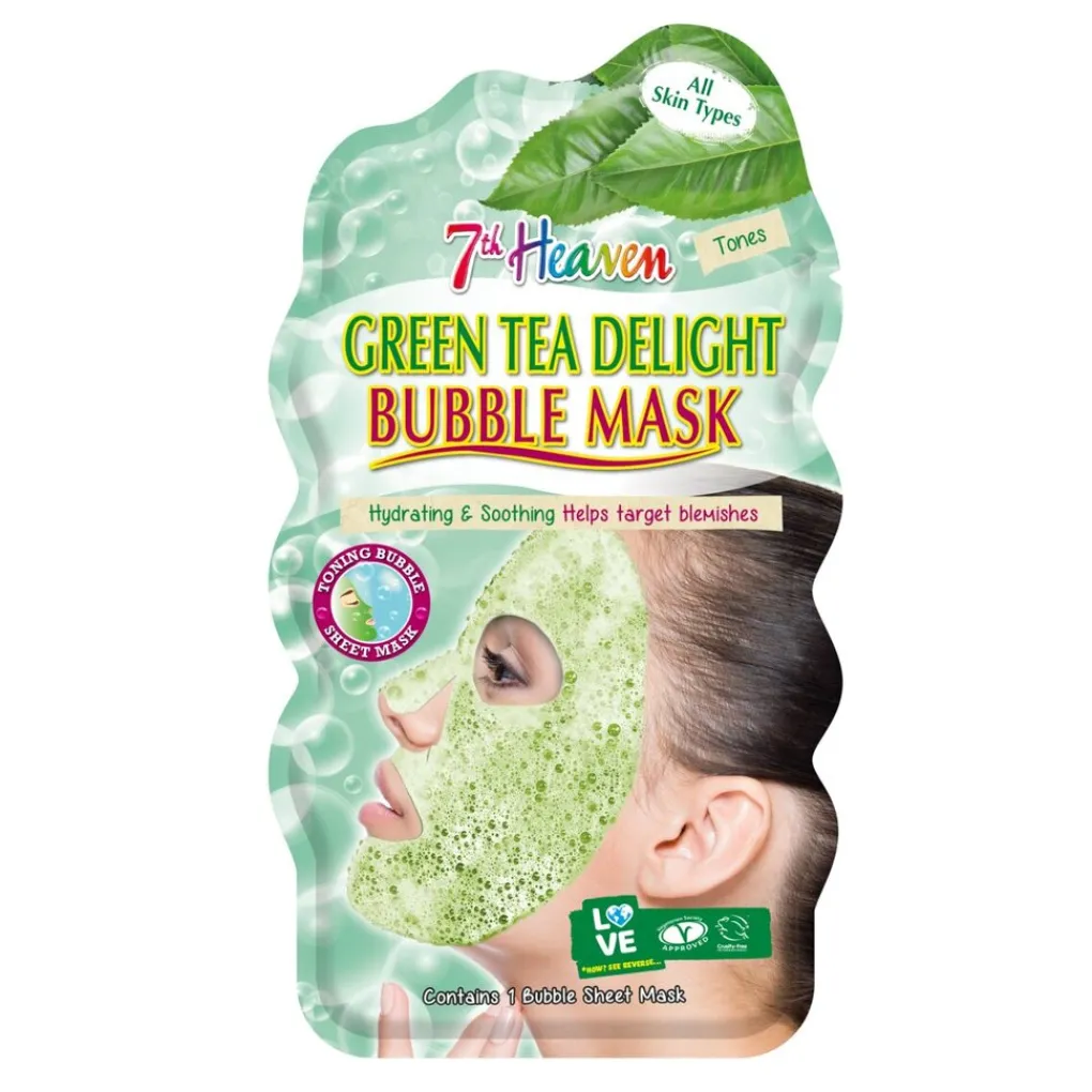 Montagne Jeunesse Green Tea Bubble Sheet Masker Gezichtsmaskers