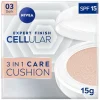 Sale NIVEA Cellular Expert Finish 03 Medium Dark SPF15 3-In-1 Care Cushion Foundation Foundation
