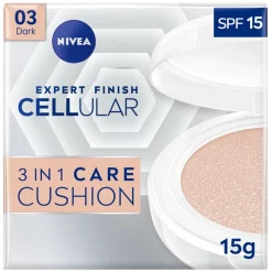 Sale NIVEA Cellular Expert Finish 03 Medium Dark SPF15 3-In-1 Care Cushion Foundation Foundation