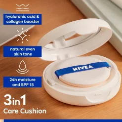 Sale NIVEA Cellular Expert Finish 03 Medium Dark SPF15 3-In-1 Care Cushion Foundation Foundation