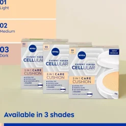 Sale NIVEA Cellular Expert Finish 03 Medium Dark SPF15 3-In-1 Care Cushion Foundation Foundation