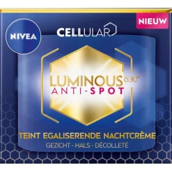 New NIVEA Cellular Luminous630 Anti-Spot Teint Egaliserende Nachtcrème Nachtcreme