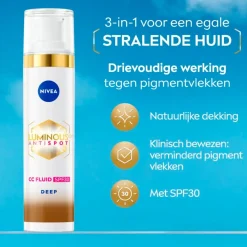 Discount NIVEA Luminous630 Anti-spot SPF30 03 Dark 3-in-1 CC Crème Cc Cream