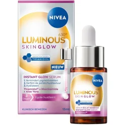 Best NIVEA Luminous630 Skin Glow Instant Glow Serum Mini Reisverpakkingen|Serum