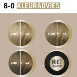 New 8-0 Natuurlijk Blond Verzorgende Crèmekleuring Haarverf