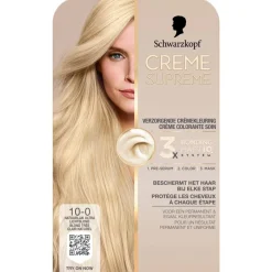 Discount 10-0 Natuurlijk Ultra Lichtblond Verzorgende Crèmekleuring Haarverf