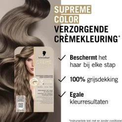 Clearance 7-16 Cool Donker Asblond Verzorgende Crèmekleuring Haarverf