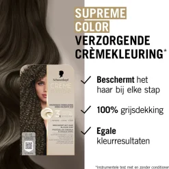 Hot 6-16 Cool Licht Asbruin Verzorgende Crèmekleuring Haarverf