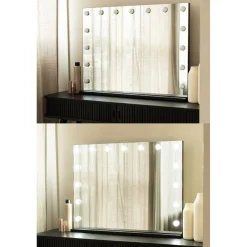 Discount Vanity Mirror Pro Hollywood Make-up Spiegel met 15 Dimbare LED Lampen Make-Up Spiegels