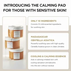 Hot Madagascar Centella Quick Calming Pad Korean Skincare|Gezichtsreiniging