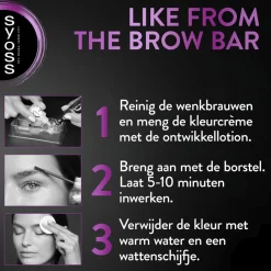 Hot Brow Tint Donkerbruin Permanente Wenkbrauwverf Haarverf