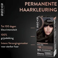 New Professional Performance 3-1 Donkerbruin Permanente Haarkleuring Haarverf