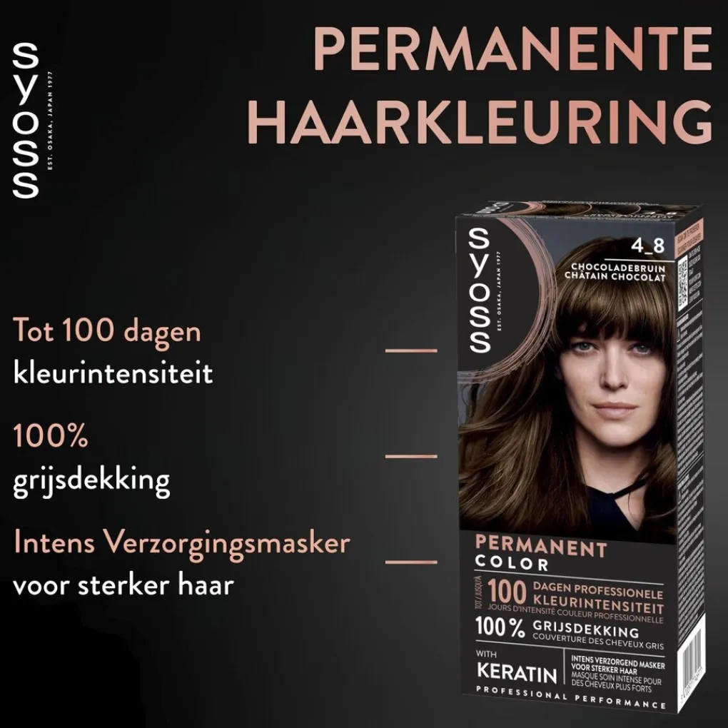 Sale Salonplex 4-8 Chocoladebruin Permanente Haarkleuring Haarverf