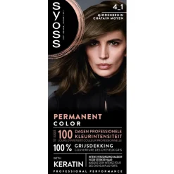 Salonplex 4-1 Middenbruin Permanente Haarkleuring Haarverf