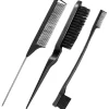 Hot TBC Dual Edge Comb and Brush, 3 sets Haarborstels