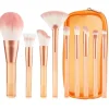 Discount Technique PRO Translucent Perfection make-up kwastenset - 9 make-up kwasten met zakje (ORANJE) Make-Up Kwasten
