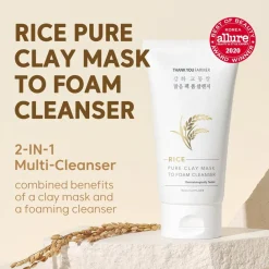 Rice Pure Clay Mask to Foam Cleanser Gezichtsreiniging