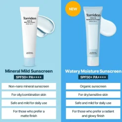 New DIVE-IN Watery Moisture Sun Cream Zonnebrand|Korean Skincare