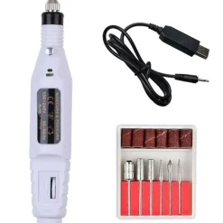 Outlet UNIQ Basic 6-in-1 Elektrische Nagelfrees, Compact USB Manicure & Pedicure Set Manicure- En/Of Pedicureset