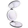 Clearance UNIQ Drievoudige Compacte Reismake-upspiegel met Led 5x en 10x Vergroting Make-Up Spiegels