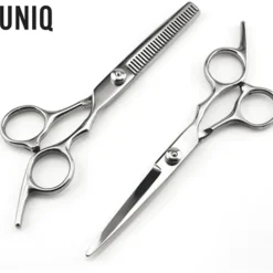 UNIQ Kappersschaar Set voor Thuisgebruik incl. Etui, 2-delig Kappersbenodigdheden