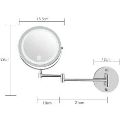 Discount UNIQ Led Cosmeticamake-upspiegel voor Wandmontage met Scharnierar Make-Up Spiegels