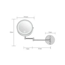 Discount UNIQ Led Cosmeticamake-upspiegel voor Wandmontage met Scharnierar Make-Up Spiegels