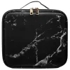 Discount UNIQ Make-up Reistas - Toilettas / Cosmetische tas voor al je make-up - Zwart Marmer Toilettassen