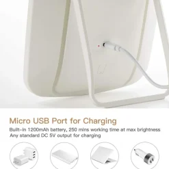 Best UNIQ Make-upmake-upspiegel met Verstelbaar Led-aanraaklicht Make-Up Spiegels