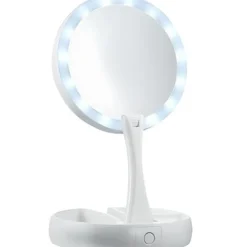 Discount UNIQ Opvouwbare Led Make-up Make-upspiegel en 10x Vergroting Make-Up Spiegels