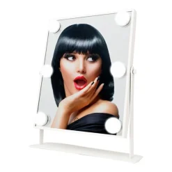 Clearance UNIQ Xl Hollywood Make-up Make-upspiegel met 6 Led Lampen en Aanraakfunctie Make-Up Spiegels