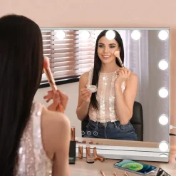Outlet UNIQ XL Hollywood Spiegel met 15 LED Lampen & Touch Make-Up Spiegels