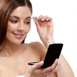 Discount UNIQ Zakmake-upspiegel / Make-upmake-upspiegel met Led-licht Make-Up Spiegels