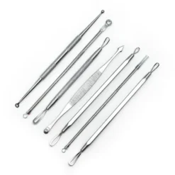 Best UNIQ Comedonen Toolkit – 7‑delige Hudorm­verwijderaar Set in Wit Etuí Gezichtsreiniging