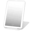 New UNIQ Opvouwbare LED Make‑upspiegel (USB oplaadbaar) – Reisspiegel met 3 Lichtstanden, Wit Make-Up Spiegels